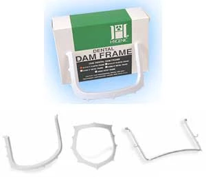 Marco de goma de dique de metal Coltene/Whaledent de 6" (152 mm), marco único.