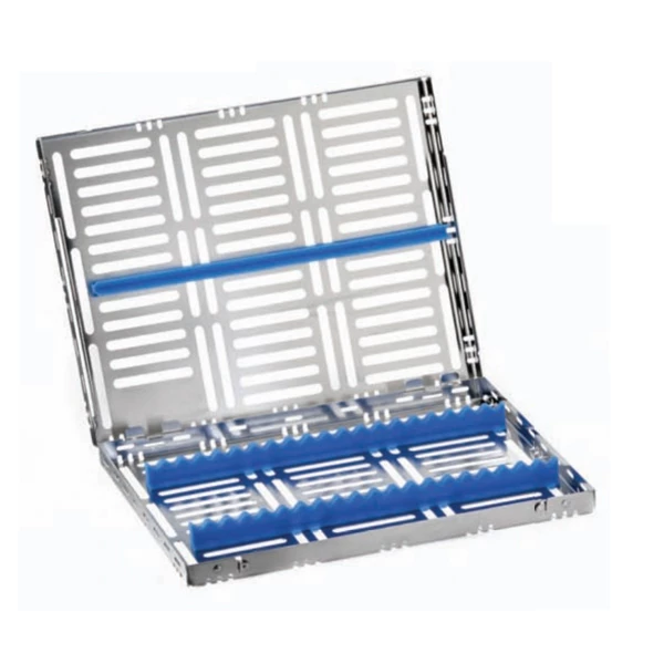 Cassete de Esterilização Nordent Grande, 13 Instrumentos com área aberta de 4"x 8".