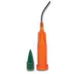 Tuberías y tapones Accudose - Tuberías de aguja de 20 Ga, PhotoBloc naranja. Paquete de 100.