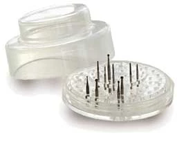 Roto Stand for 60 FG Burs, Single Roto Stand. Pivoted bur platform rotates