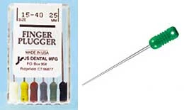 JS Finger Plugger #30 Azul 31mm, Plugger de dedo, Lima de acero inoxidable.