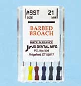 JS Barbed Broaches #XXXF-Coarse Barbed Broaches 21 mm assorted sizes, Stainless