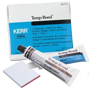 Tuberías Temp-Bond - Cemento temporal de óxido de zinc y eugenol, 1 - Tubo de 50 g. Base, 1