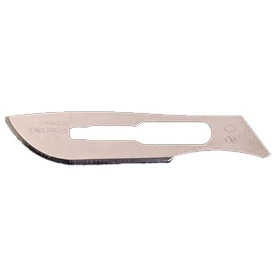 Cincinnati Surgical #20 Sterile Carbon Steel Surgical Scalpel Blade, Box of 100