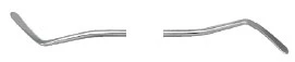 Instrumento de colocación de composite de doble extremo Nordent #LR Curve Paddle, espejo.