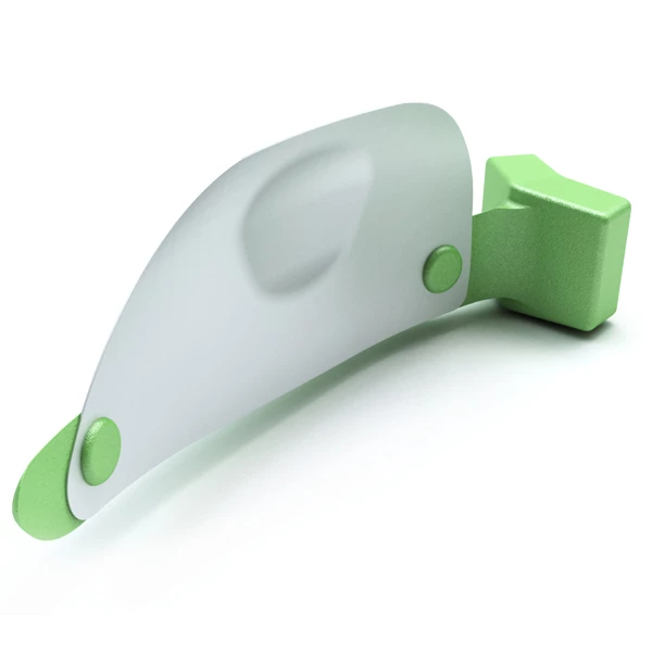 FenderMate Izquierdo Estrecho, Verde Claro 18/Paq. Combina una cuña precurvada.