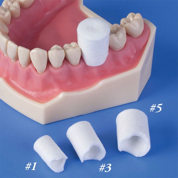 Premier Retraction Caps Assorted, Anatomic Formed Cotton Caps, Box of 60 Caps