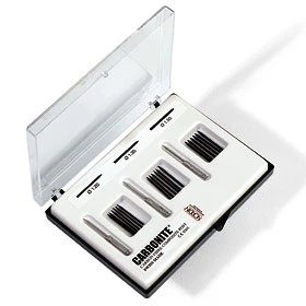 Carbonite Kit: 18 Posts, 6 each of size #2, #3 & #4 post + 3 Reamers. Carbon