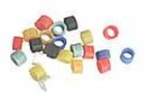 Anelli per strumenti Shen codificati a colori, piccoli 1/8", 100/Confezione, colori assortiti
