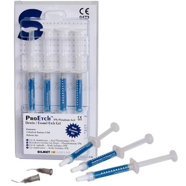ProEtch 37% Phosphoric Acid Dentin and Enamel Etching Gel, Economy Kit: 4 - 1.2