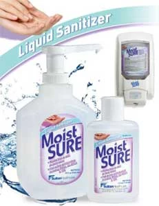 Moist SURE Liquid Hand Sanitizer, 63% Isopropyl Alcohol, Moisturizing, Case