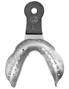 Osung edentulous Abformlöffel, Edelstahl, perforiert, klein, unten