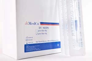 Set IV Medco IV, catéter IV en forma de bolígrafo, 16G, caja de 50 catéteres.