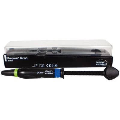 Recarga IPS Empress Direct, jeringa Trans Opal - nanohíbrido de curado por luz.