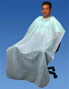 Capa desechable para pacientes de plástico Palmero, azul, suave y flexible, 36".