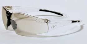 Anarchy Eyewear - Montatura trasparente con punte nere/Obiettivo trasparente per interni/esterni. 100%