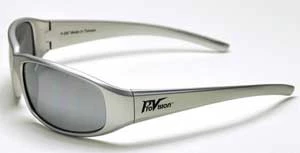 Apollo Eyewear - Silberner Rahmen/Silberne Spiegelgläser. Klassisches Sportdesign.