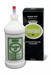 Gel Fluoretado Acidulado Fluorident, contém Fluoreto de Sódio, sabor menta, 1 quart.