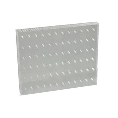 Blocco per frese Palmero a 72 fori, in plexiglass trasparente, contiene metà frese FG e metà.