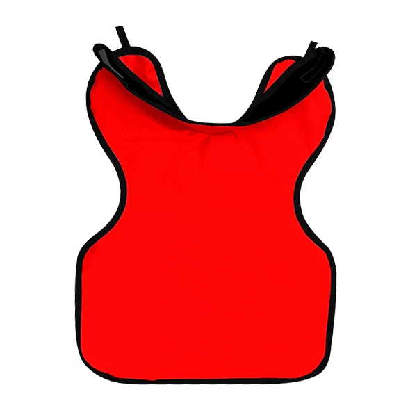 Grembiule radiologico Palmero Child ProtectAll con colletto, rosso, 20" x 20", tiroide e