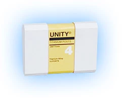 Unity P-584-3 brown .036" (.9mm) titanium post, 10 post refill