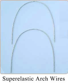 NiTi Wires Nickel Titanium Archwires, Round .012 Upper, Pack of 10 wires. Super