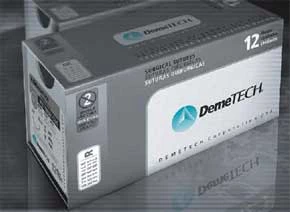 DemeTECH 5/0, 30" (75 cm) sutura monofilamento absorbible de polidioxanona sin recubrimiento.