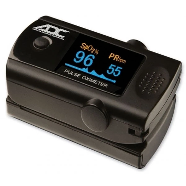 ADC Diagnostix 2100 цифровой пульсоксиметр на кончике пальца, мониторит уровень кислорода.