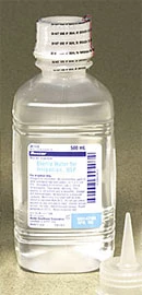 Agua Estéril Baxter para Irrigación - irrigante hipotónico esterilizado por vapor.