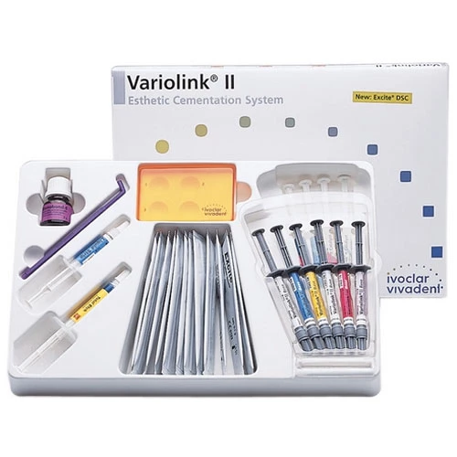 Sistema de Cementación Estética Variolink II con ExciTE DSC. Incluye 6 - 2.5 gramos.