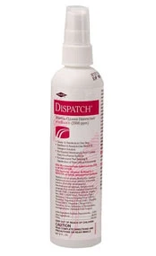 Disinfettante ospedaliero Dispatch con candeggina, spray a pompa da 8 oz.