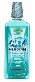 Act Restoring Anticavity Fluoride Mouthwash, Cool Splash Spearmint flavor Act Restoring Anticavity Fluoride Mouthwash, Cool Splash Spearmint flavor