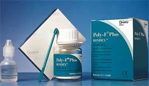 Cemento de Policarboxilato de Zinc Poly-F Plus, adecuado para coronas, puentes, incrustaciones.
