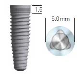 NobelReplace Tapered Groovy WP 5.0 x 10 mm, Internal Tri-Channel Connection