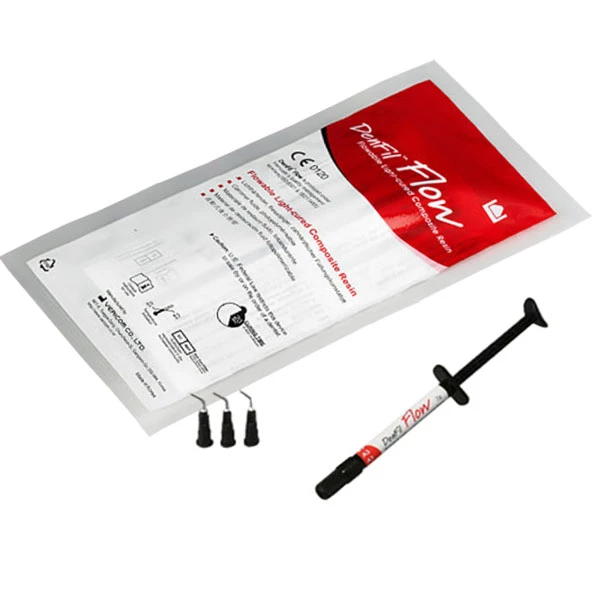 DenFil Flow Flowable Composite Syringe Refill A1. 1 - 2 Gm. Syringe & 10 tips