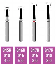Alpen x1 FG #847R.016 Super Grobkorn, modifizierte flache Endverjüngung, Einmalgebrauch