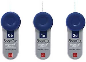 GingiBraid ShortCut 0E #0 - тонкий плетеный шнур для ретракции с алюминием.