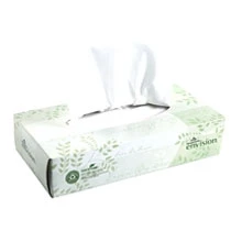 Tissues Faciales de 2 Capas, Blancos 8" x 8.33", Caja Plana. 100 Tissues por Caja.