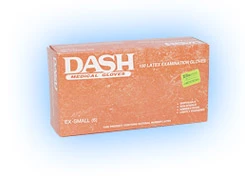 Dash Latex glove: MEDIUM LP 100/Bx. Lightly Powdered, Smooth, Non-Sterile Gloves