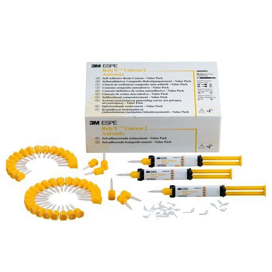 3M RelyX Unicem 2 Automix - Прозрачный набор. Самоклеящийся резиновый цемент.