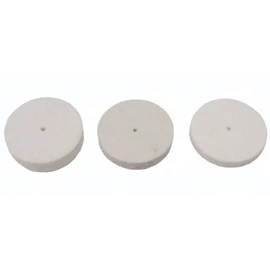 Ruedas de fieltro Keystone - Medianas 1" x 3/16" 1000/Paq. Para cromo.