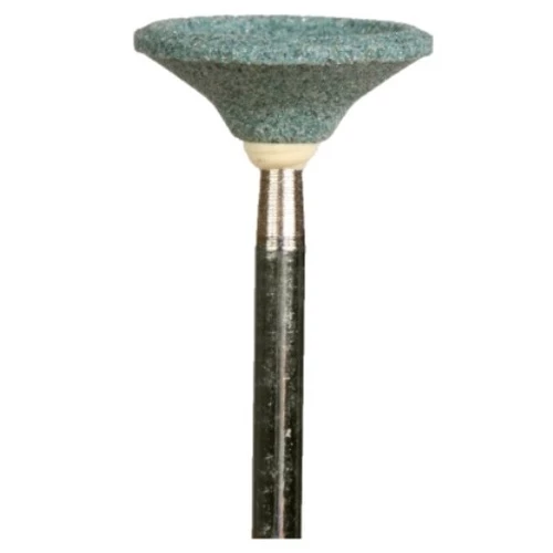 Piedras de carburo de silicio montadas Keystone Green, #I-9, para porcelana y composite.