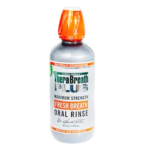 TheraBreath Plus oral rinse, Maximum strength for protection from bad breath