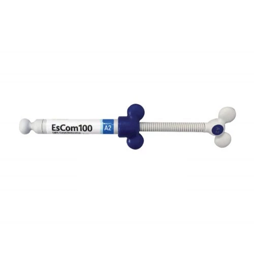 EsCom100 A2 Jeringa. Resina compuesta híbrida nano restauradora fotocurable.