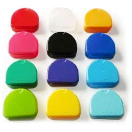 TOL PURPLE Retainer Boxes, 50/Pk. Plastic with Hinged Lid, 3"W x 1"H