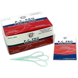 P.C. PRO Mejor Valor Paquete de 1,000 Hilos de Seda Dental para usar con puentes, frenos.