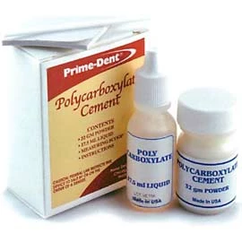 Kit de cemento de policarboxilato Prime-Dent. Cemento de unión para la cementación final.