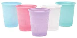 iSmile VP producto de valor Copas de plástico color malva de 5 oz, caja de 1000.