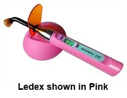 Ledex LED-Härtelampe - PINK, 5W LED härtet 3mm in 10 Sekunden, klares Display