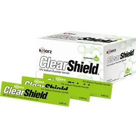 Kolorz ClearShield Varnish - Bubblegum 200/Pk. 5% Sodium Fluoride Varnish goes